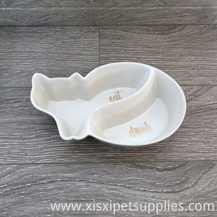 Wholesale Pet Feeding Bowl Water and Food Feeder Bowl Ceramic Pet Bowl